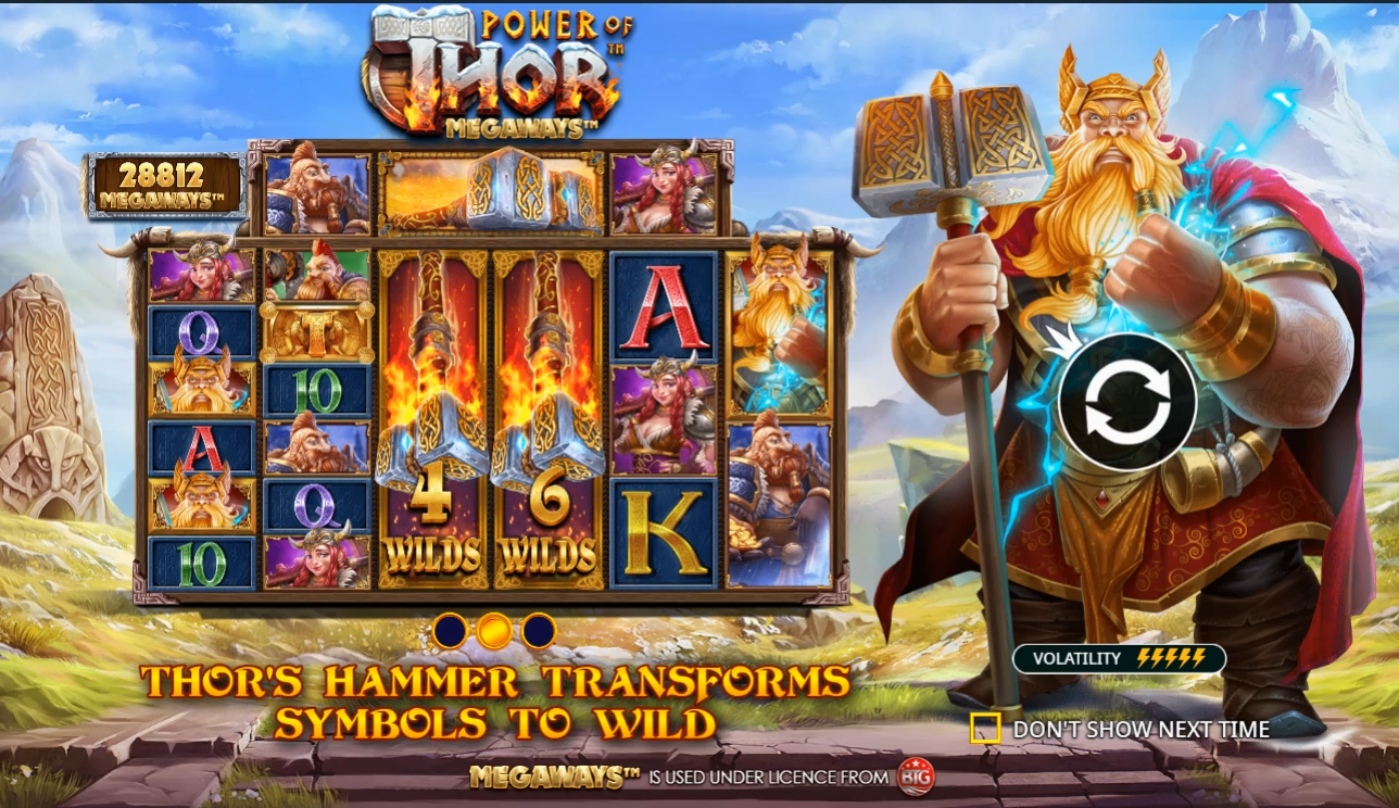 Power of Thor: Megaways Demo Background