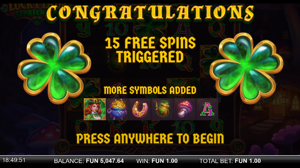 Screenshot 1 for Lucky Lady Leprechaun