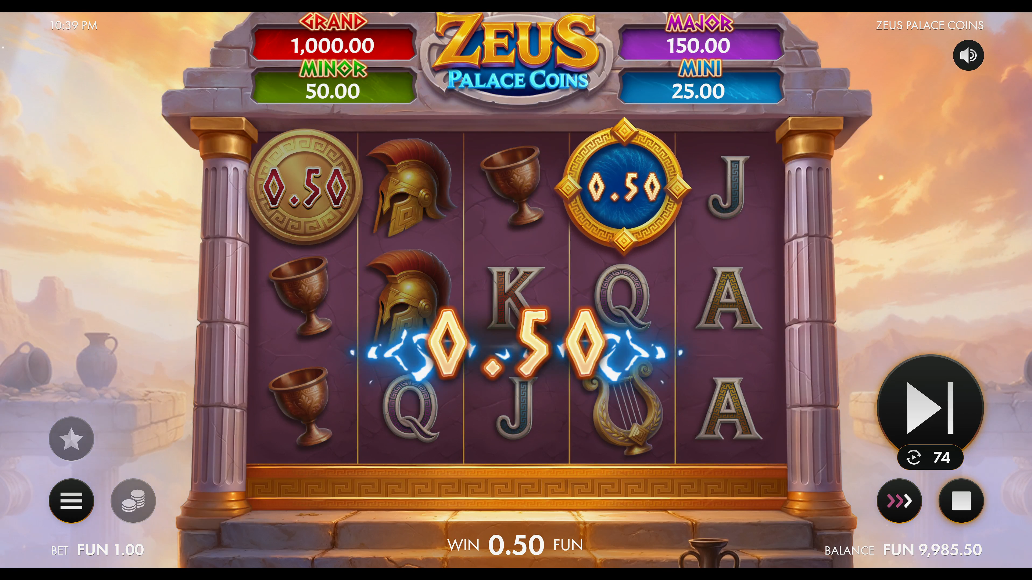 Screenshot 2 for Zeus Palace Coins