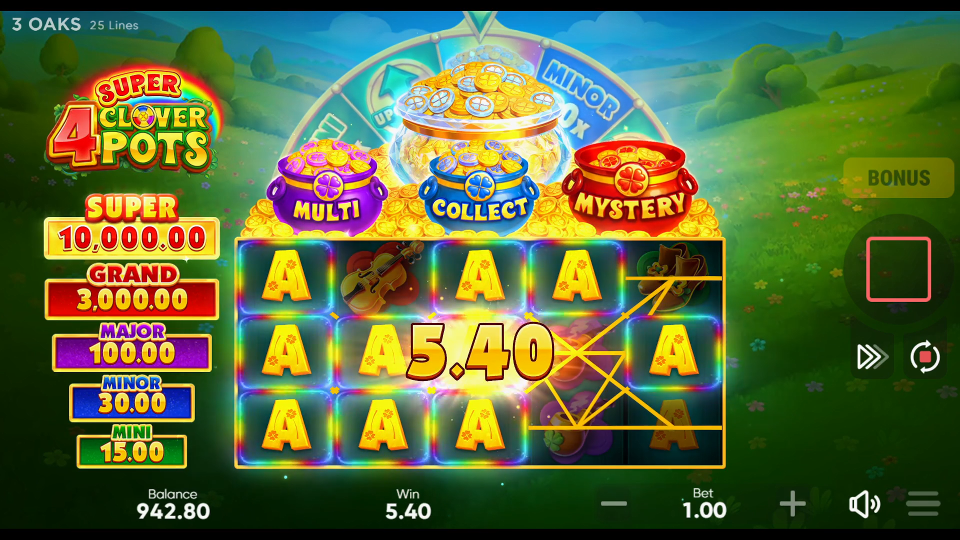 Screenshot 2 for 4 Super Clover Pots
