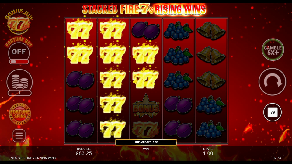Screenshot 9 for Stacked Fire 7s Rising Wins