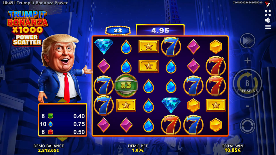 Screenshot 1 for Trump It Bonanza x1000