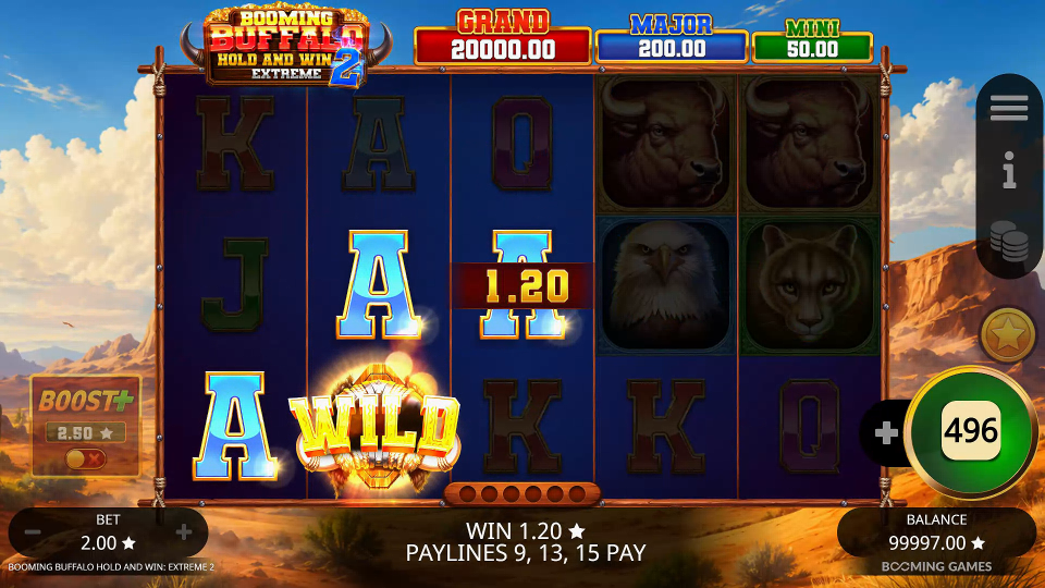 Screenshot 1 for Buffalo Hold and Win Extreme 25,000