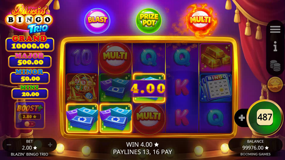 Screenshot 2 for Blazin' Bingo Trio