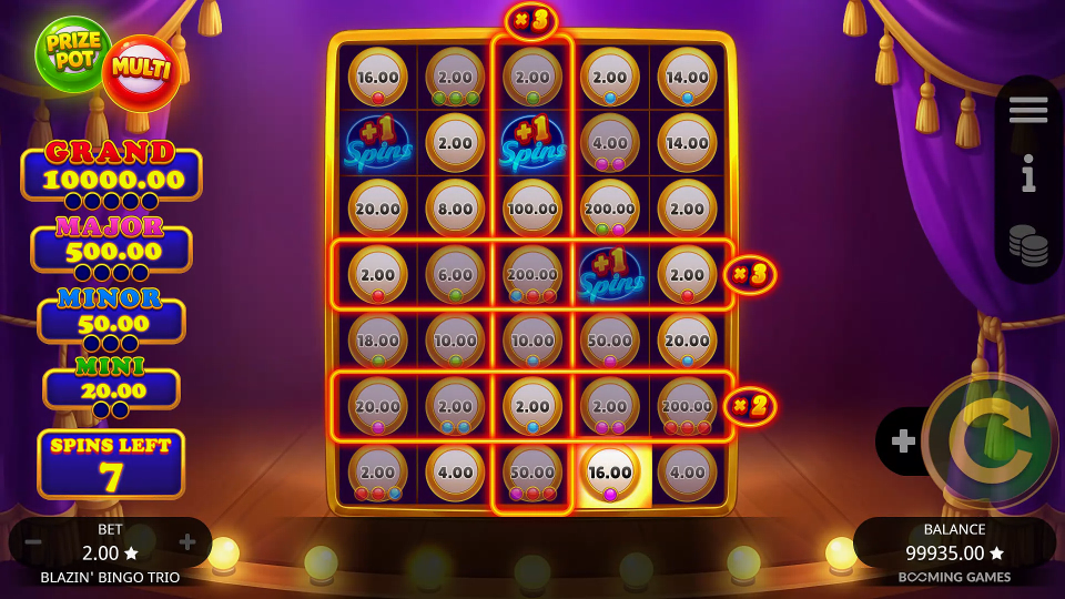Screenshot 6 for Blazin' Bingo Trio