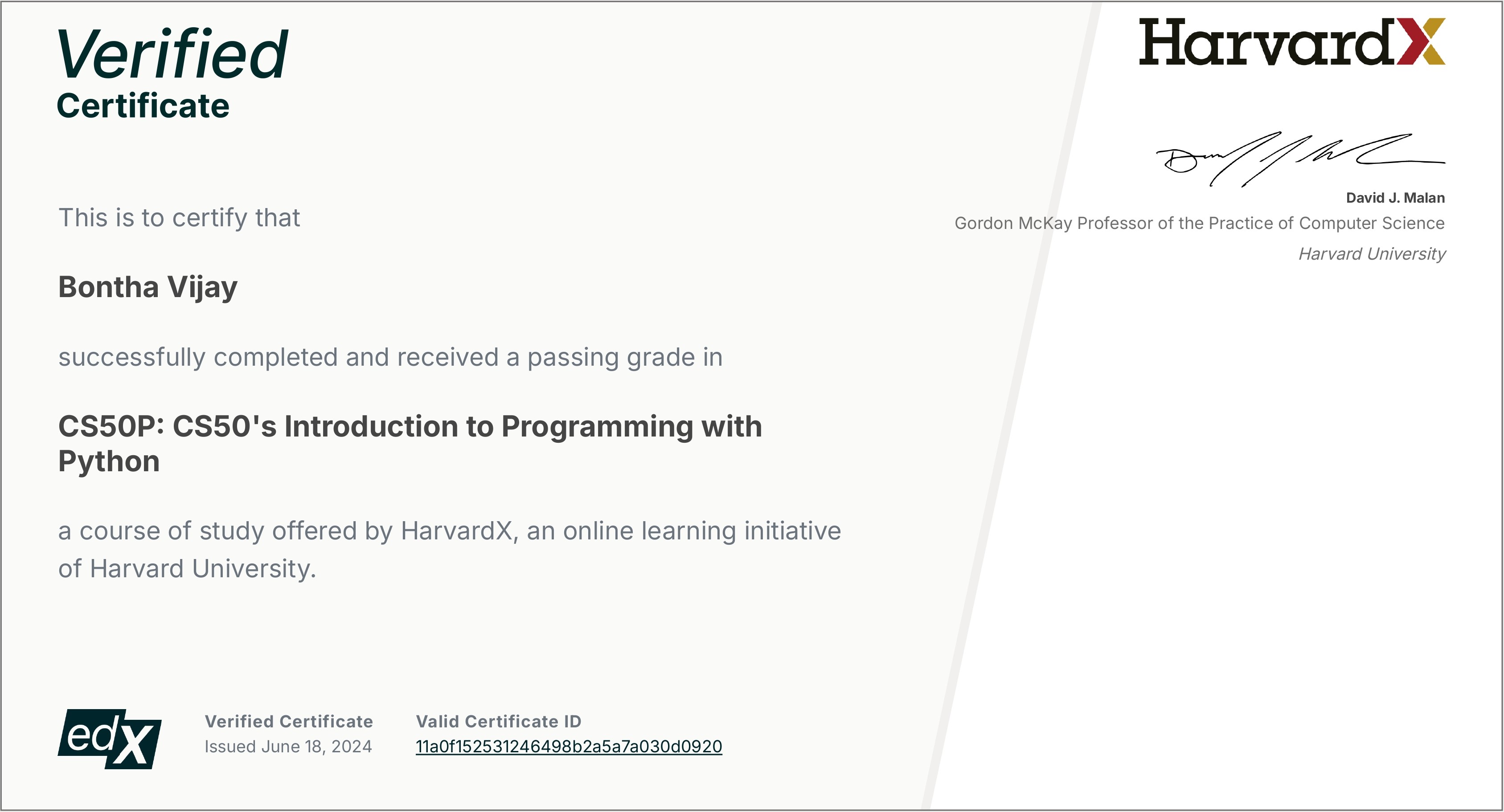 CS50P: Intro to Python