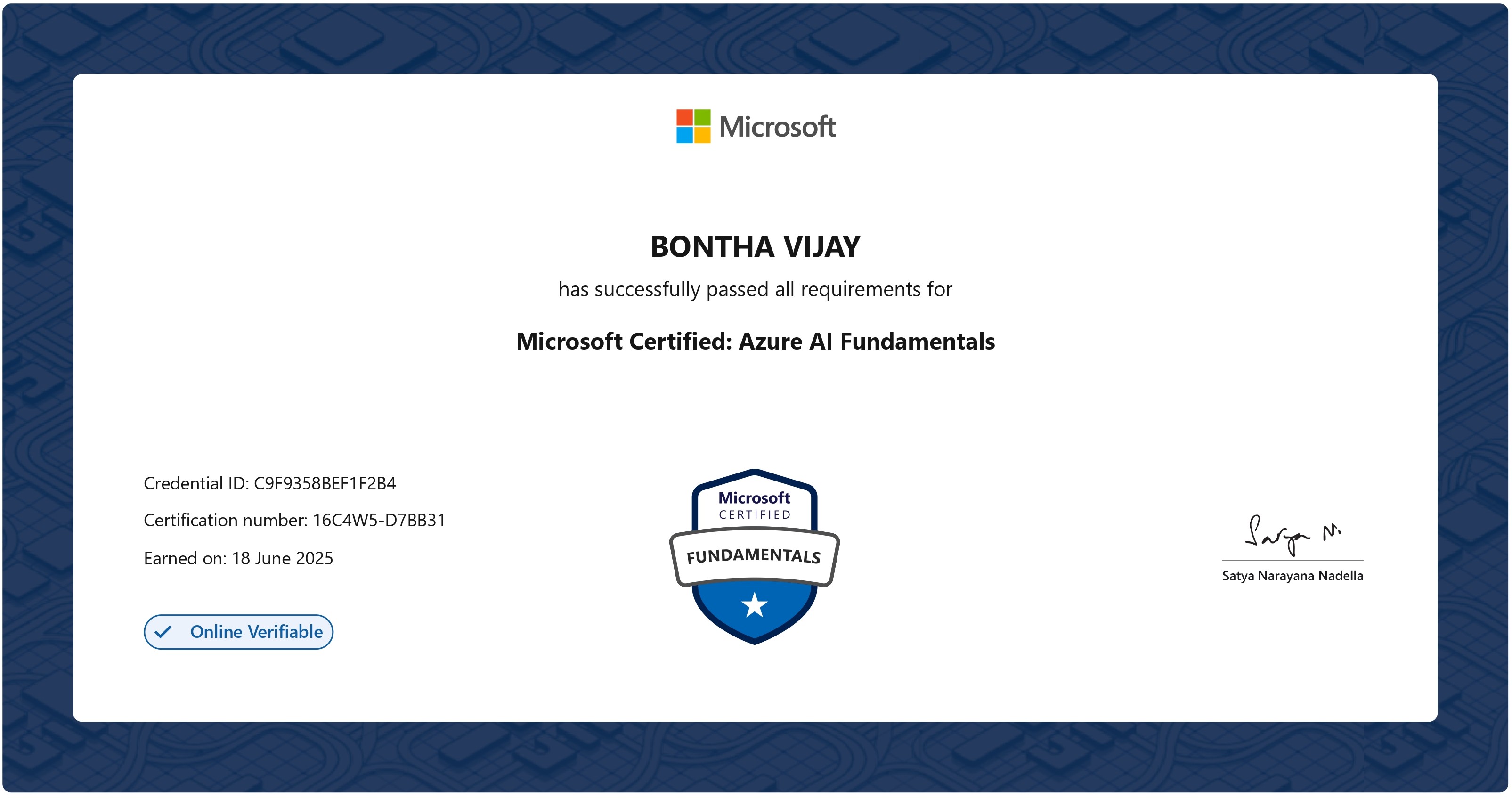 Azure AI Fundamentals AI-900