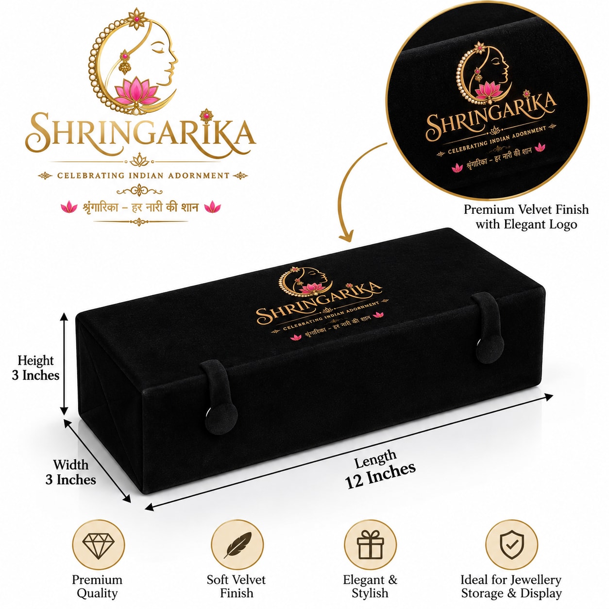Shringarika 12 Pairs  4-Tier Foldable Jewellery Display Stand for Earrings, thumbnail 3