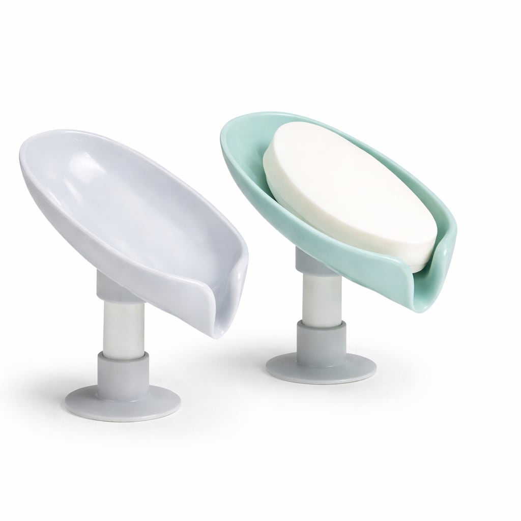 Wall Mounted Soap Holder with Strong Suction Cup | Bathroom Soap Dish & Drain Tray | Self Adhesive Soap Stand | Pack of 2 — wholesale price India