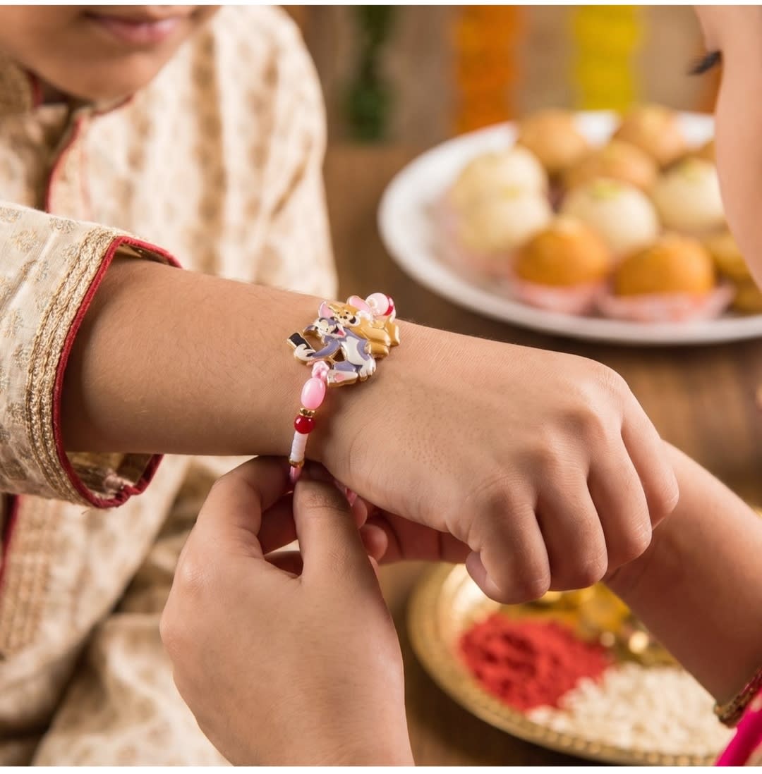 Tom & Jerry Kids Rakhi – Premium Designer Rakhi for Little Brother | Kesariya Bandhan — thumbnail 2