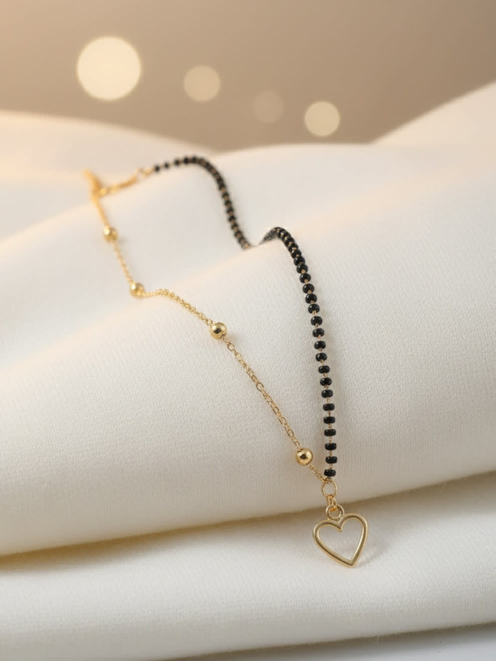 Shringarika Sara Open Heart Pendant Mangalsutra, shop online in India