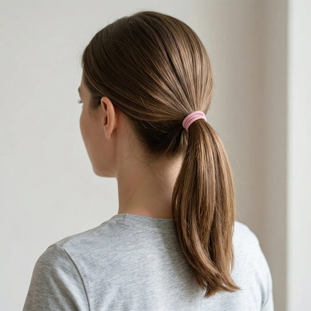 Pack of 40 Soft Elastic Hair Ties for Women & Girls | No Damage Ponytail Hair Bands | Multicolor Stretchable Rubber Hair Accessories, thumbnail 2