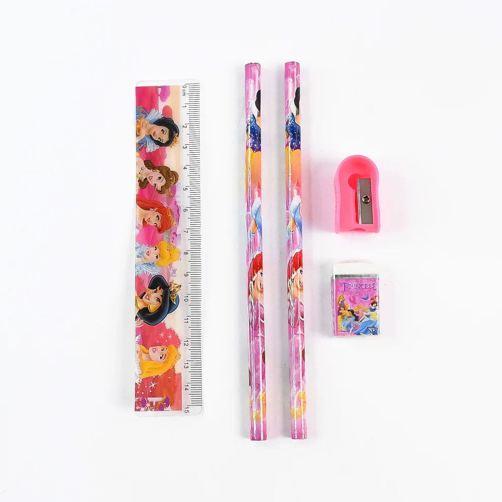 Princess Kids Stationery Kit with Pencil Pouch – Gift Set, thumbnail 3