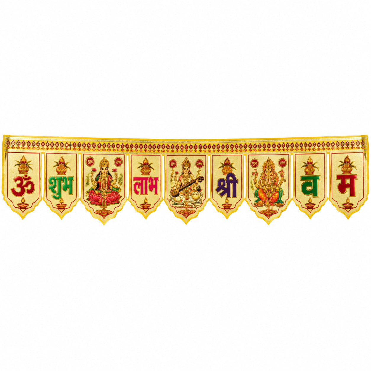 Shubh Labh Lakshmi Ganesh Saraswati Diwali Door Toran, shop online in India