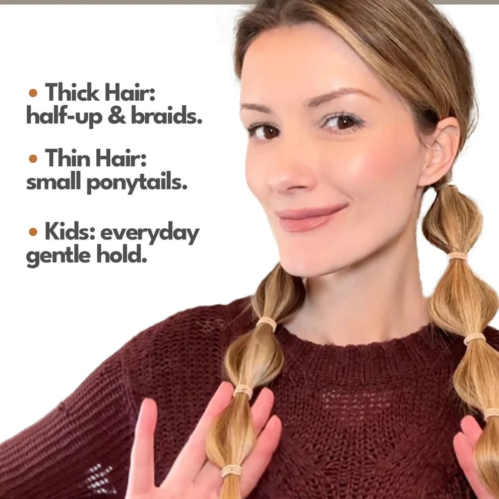 Essentials High-Elasticity Seamless Hair Ties – Assorted Earth Tone Shades By Dkautin Enterprises, thumbnail 2