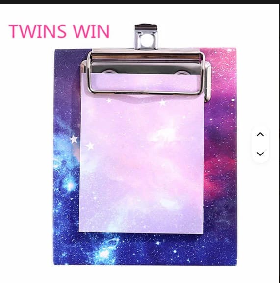 Cherry Blossom Mini Clipboard Memo Pad with Metal Clip | Pack of 1, thumbnail 2