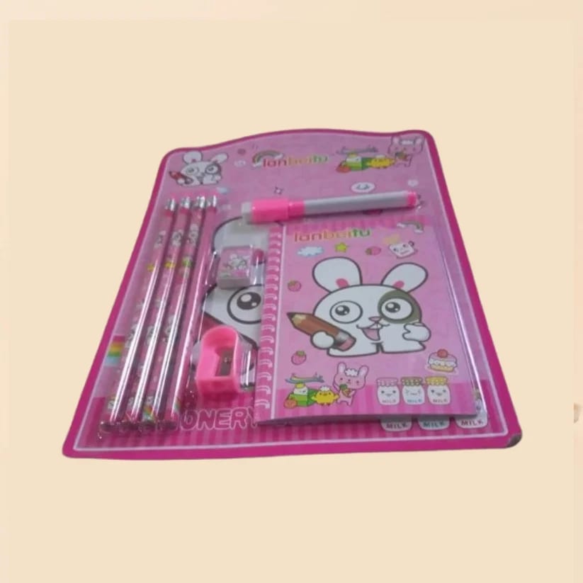 Cute Panda Kids Stationery Kit – 7-Piece Return Gift Set, thumbnail 3
