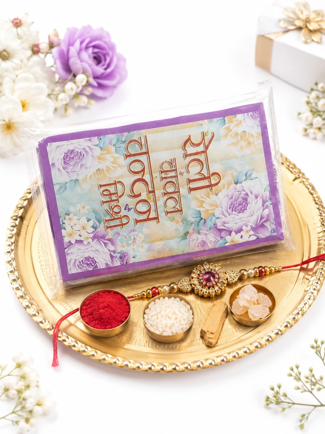 Premium Roli Chawal Packet for Pooja, Tilak & Raksha Bandhan | Sacred Kumkum and Akshat Set — wholesale price India