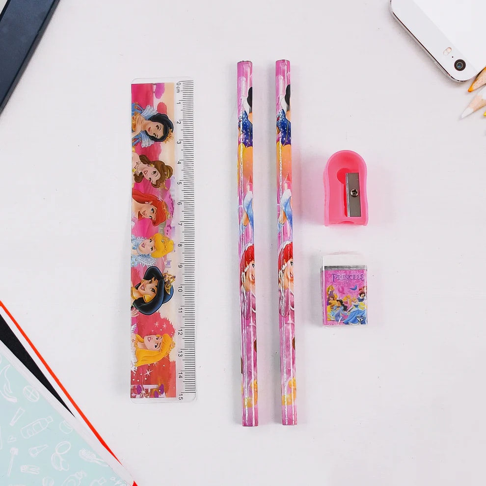 Princess Kids Stationery Kit with Pencil Pouch – Gift Set, shop online in India