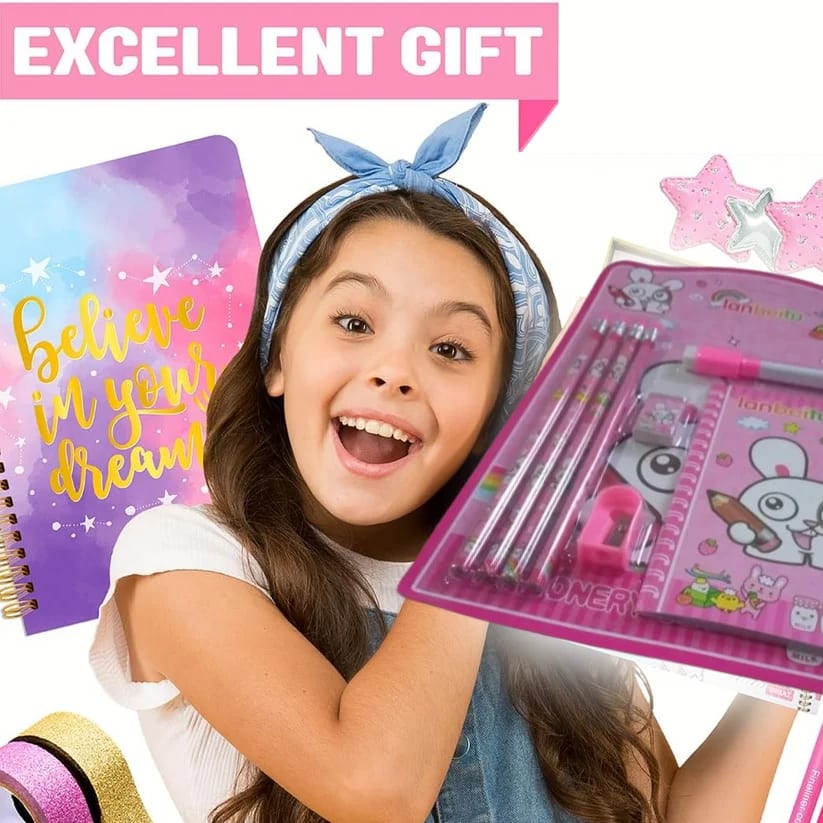 Cute Panda Kids Stationery Kit – 7-Piece Return Gift Set, thumbnail 2