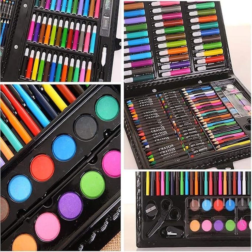 150-Piece Kids Art & Drawing Set | Non-Toxic Color Kit for Boys & Girls, thumbnail 2
