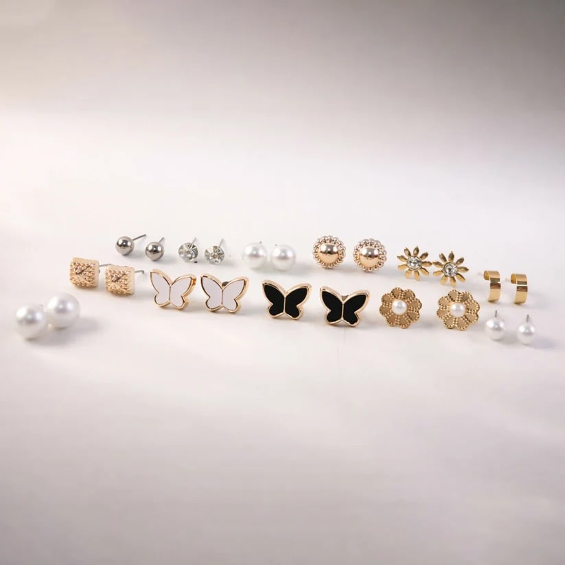 12 Pairs Monthly Fashion Earrings Set – January to December, thumbnail 3