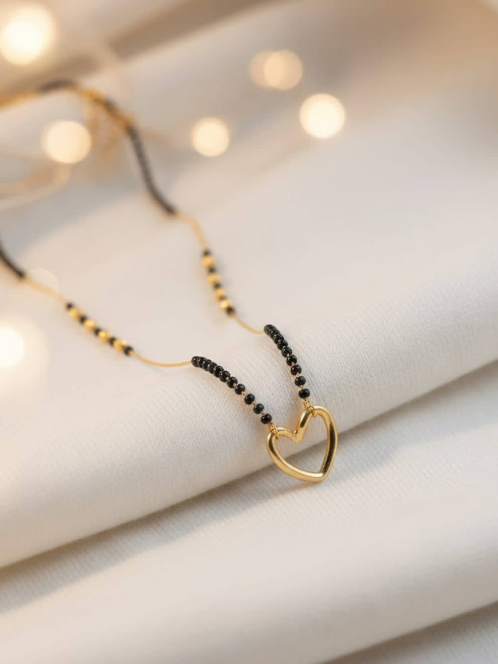Shringarika Haley Open Heart Pendant Mangalsutra, shop online in India