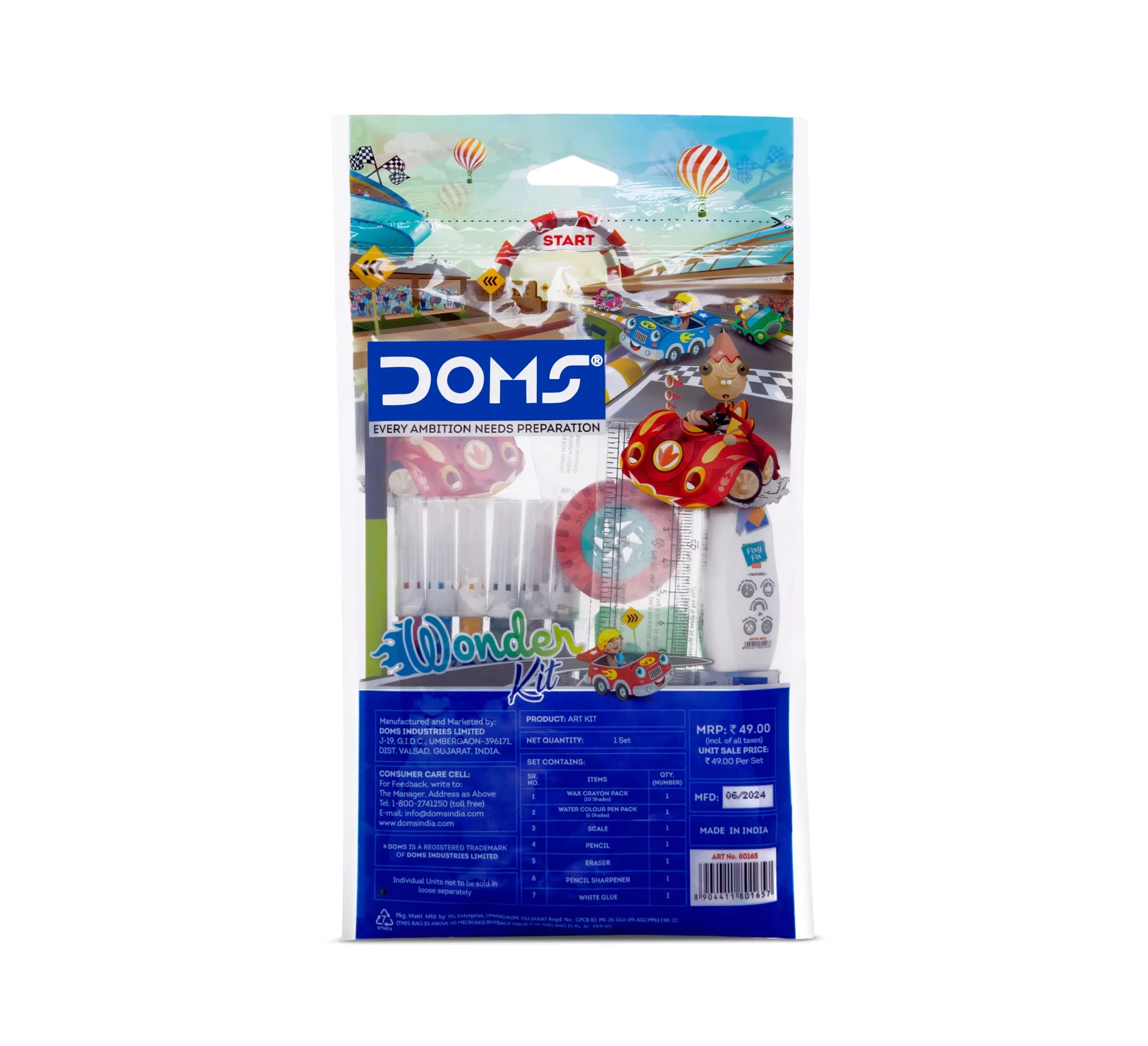 DOMS Wonder Art & Stationery Kit for Kids – 7 Items Set, thumbnail 3