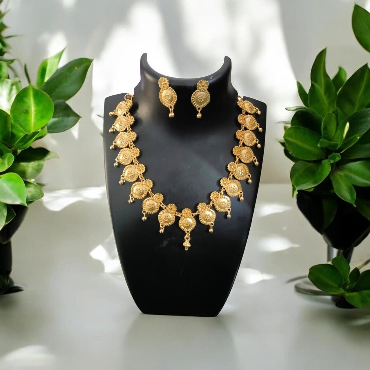 Shringarika Traditional Gold-Tone Coin Necklace Set for Women, shop online in India