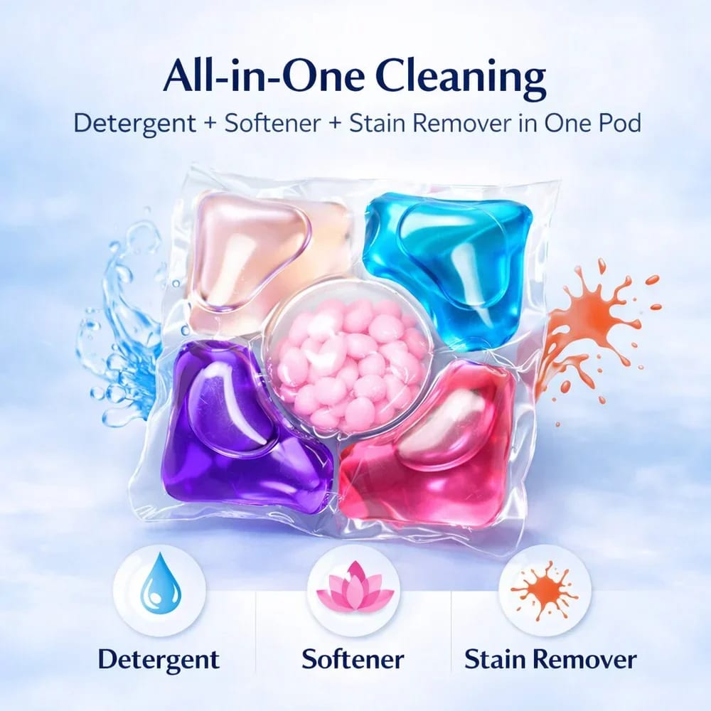 5-in-1 Laundry Detergent Pod | Deep Cleaning Washing Pod | 1 Pack of 30 Pcs by Dkautin Enterprises, thumbnail 2