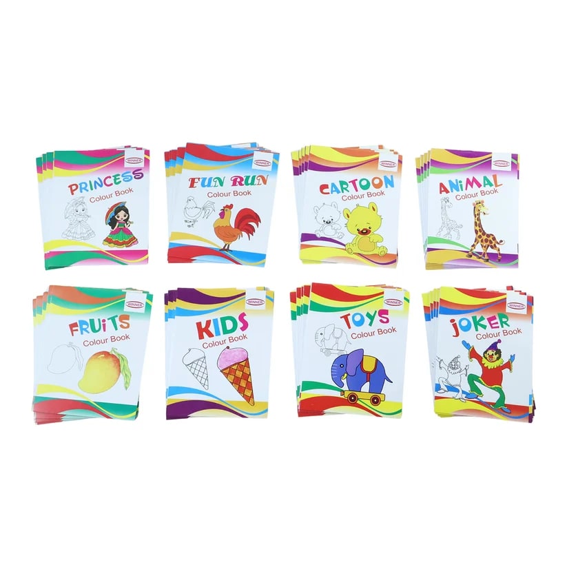 Kids Coloring Books Set (Pack of 8), shop online in India