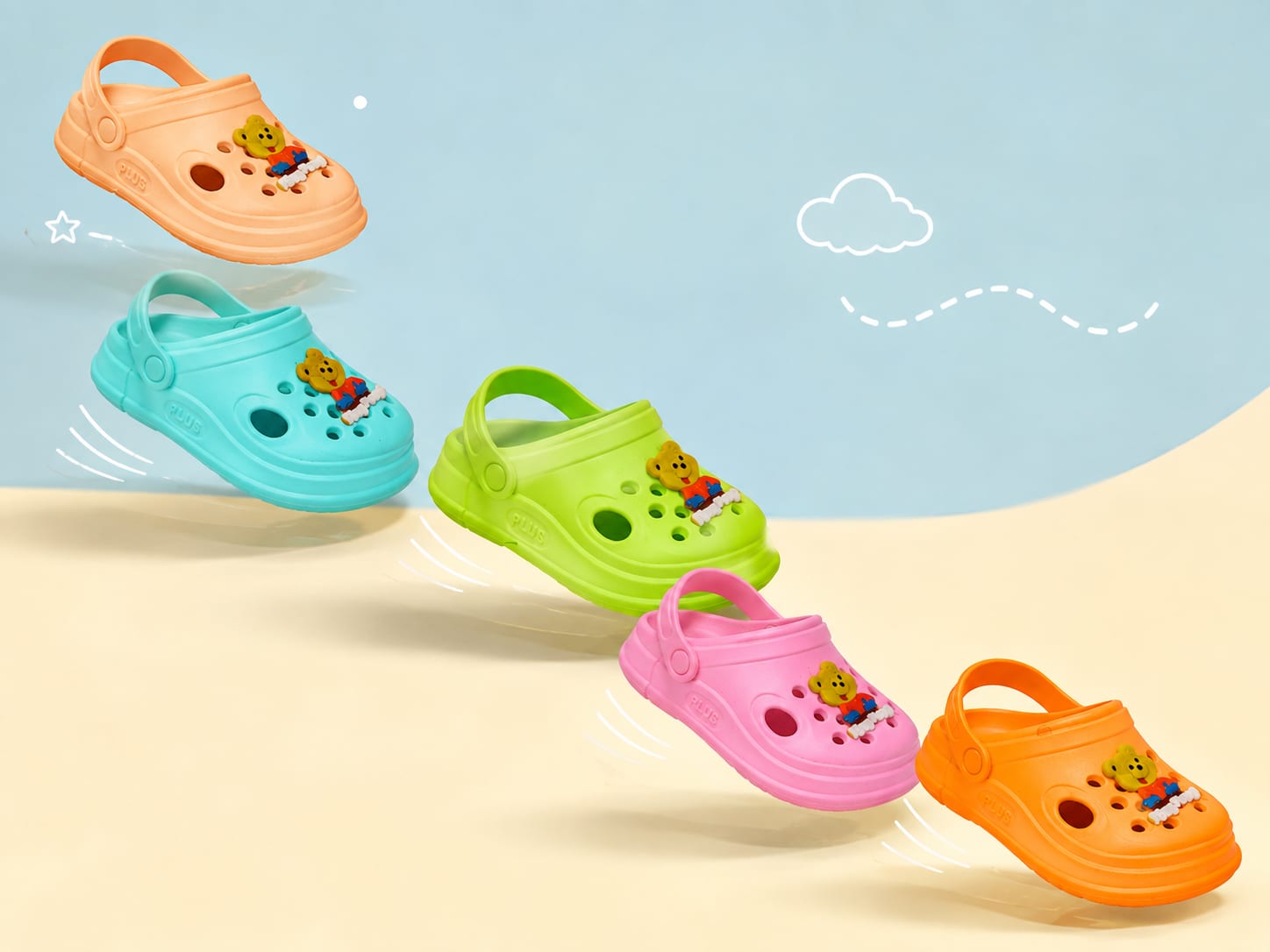 Kids Assorted Cartoon Clogs / Casual Clogs, thumbnail 3