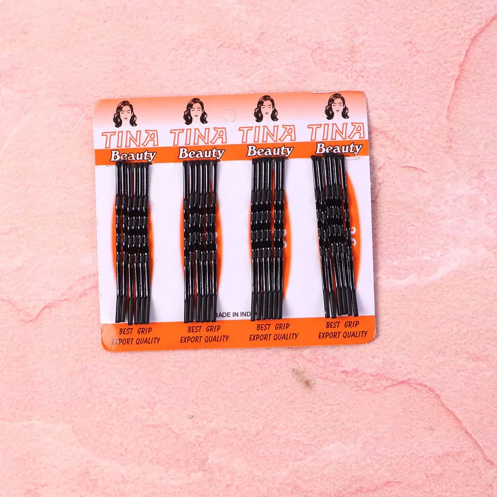 Black Bobby Pins for Women & Girls | Strong Grip Hair Pins | Pack of 01, thumbnail 2