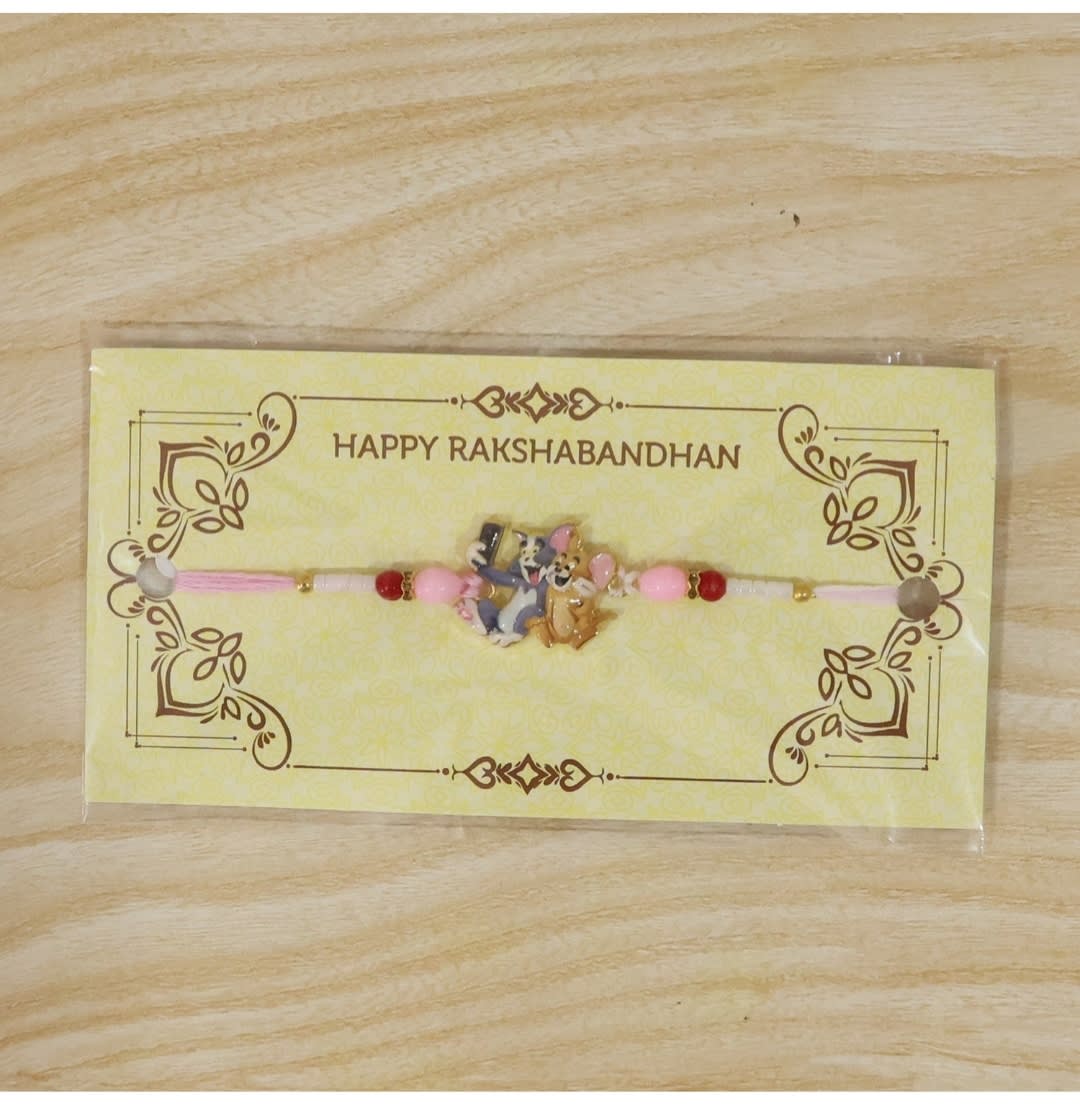 Tom & Jerry Kids Rakhi – Premium Designer Rakhi for Little Brother | Kesariya Bandhan — thumbnail 4