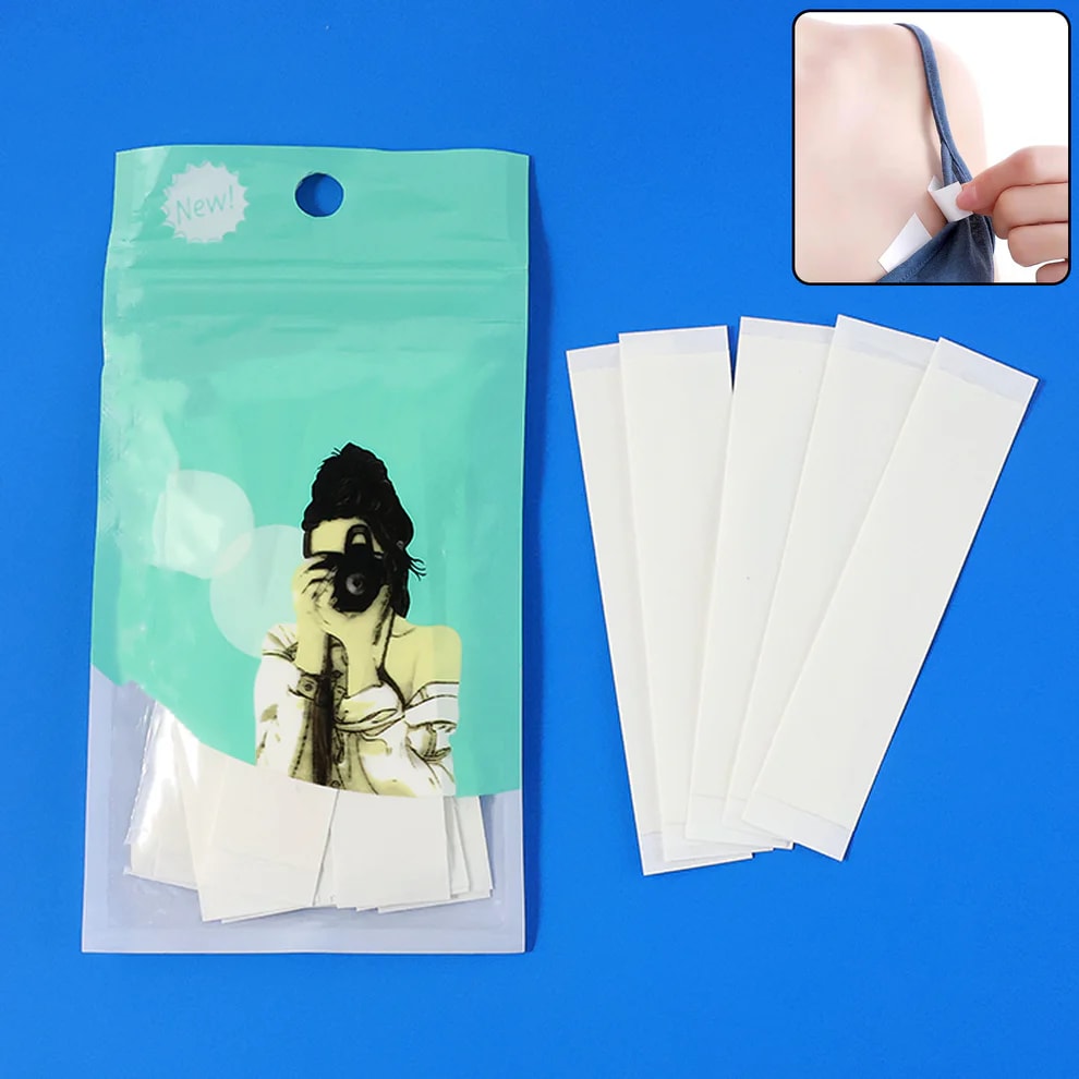 Double Sided Fashion Clothing Tape for Women | Invisible Body & Garment Tape | Bra, Dress & Shoulder Strap Fixing Tape (Pack of 36 Strips), thumbnail 3