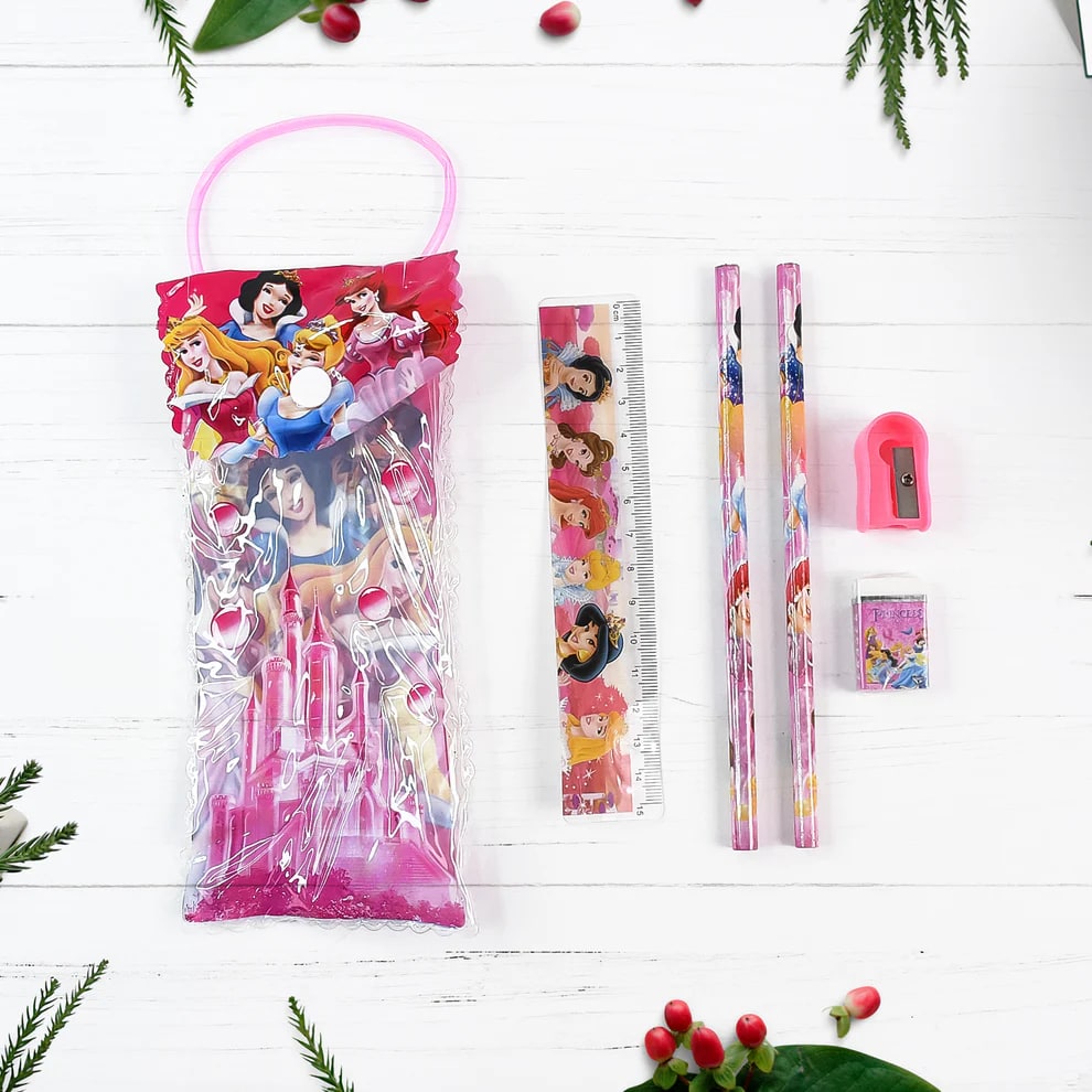 Princess Kids Stationery Kit with Pencil Pouch – Gift Set, thumbnail 2