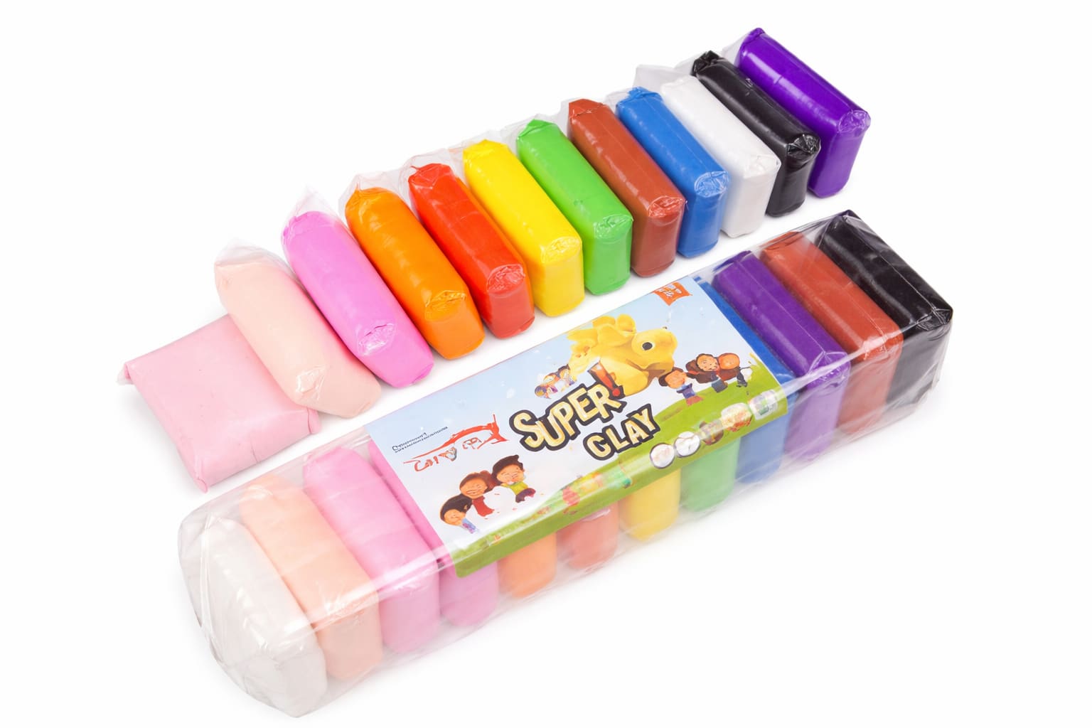 Air Dry Modeling Clay for Kids – 12 Multicolor Soft DIY Craft Clay Bars | Non-Toxic Educational Sculpting Clay | Pack of 12 Colors, shop online in India