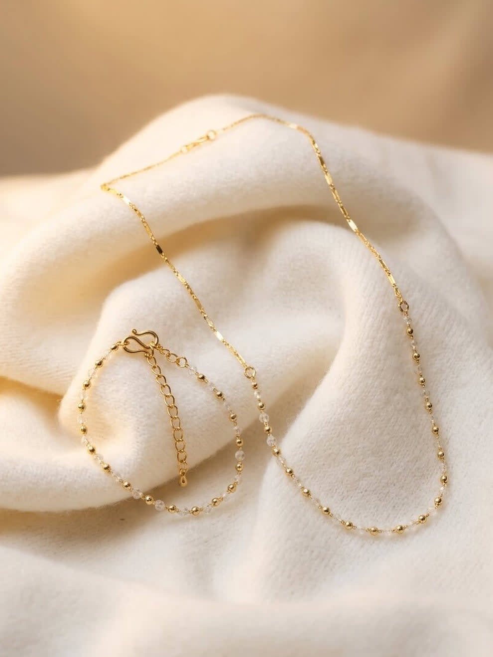 Shringarika Brielle Gold-Tone Necklace & Bracelet Set, shop online in India