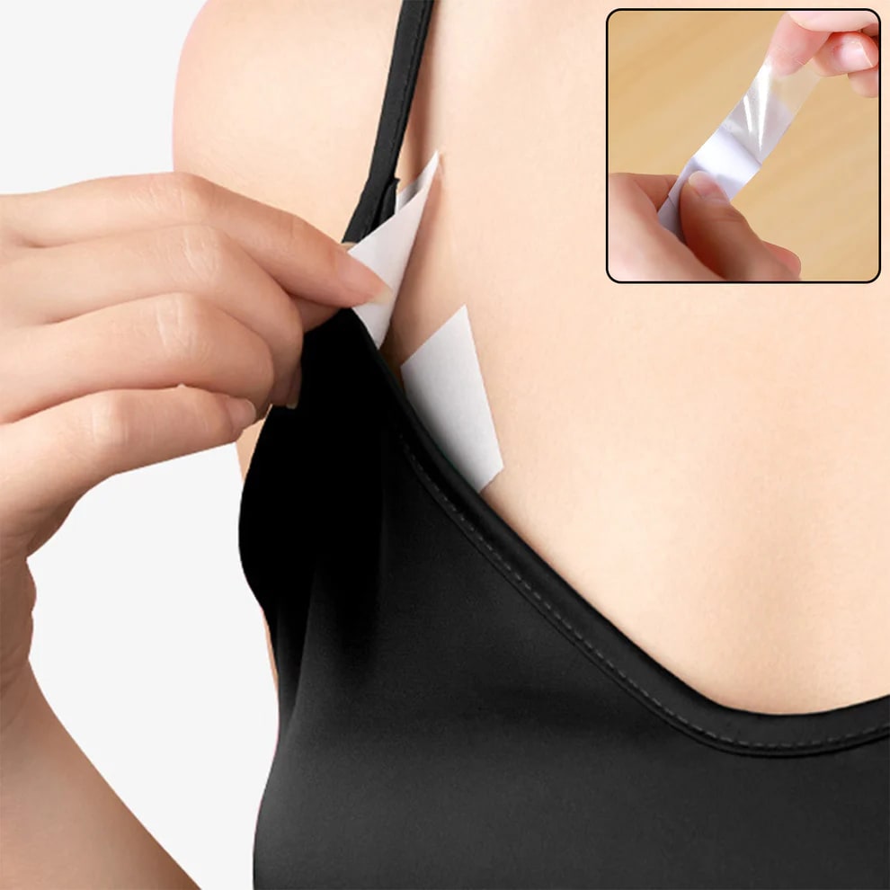 Double Sided Fashion Clothing Tape for Women | Invisible Body & Garment Tape | Bra, Dress & Shoulder Strap Fixing Tape (Pack of 36 Strips) — wholesale price India