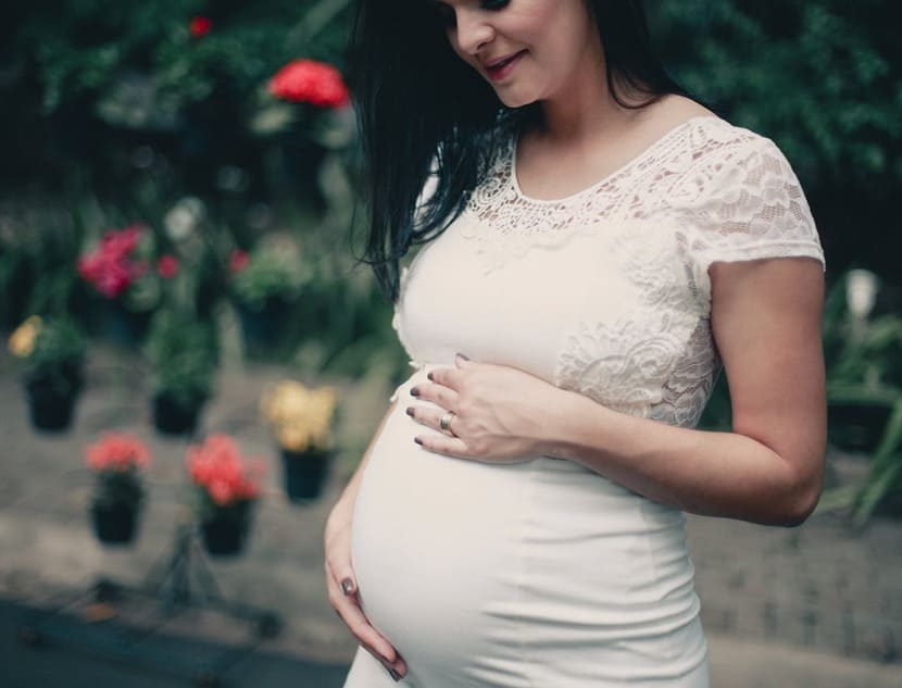 A pregnant woman
