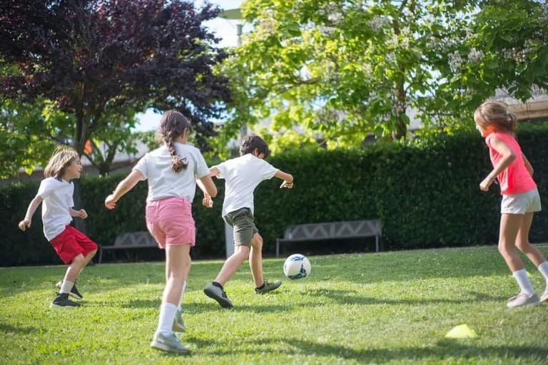 children playing outdoors
