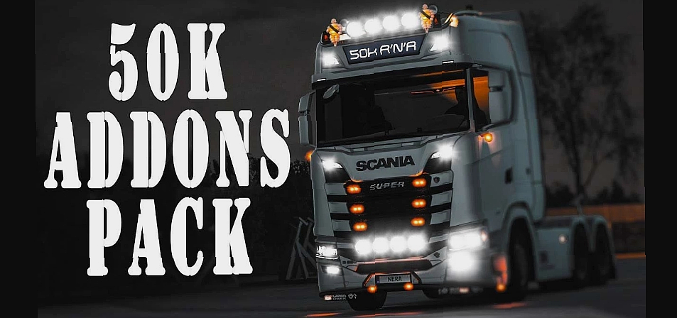 МОД 50K Addons Pack v1.53 ДЛЯ EURO TRUCK SIMULATOR 2