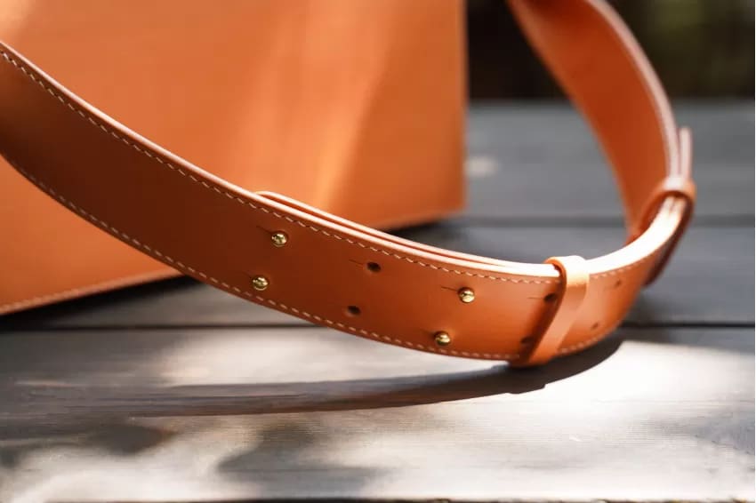 Leather Satchel Interior Detail
