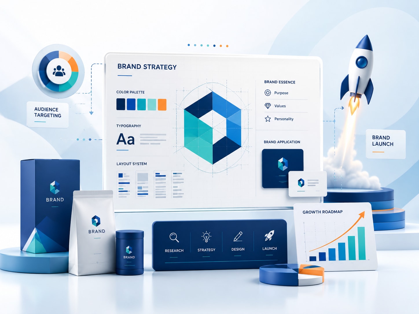 High-end brand identity design package