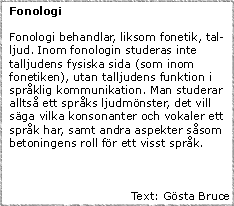 Fonetik och fonologi