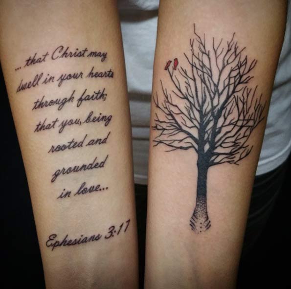 28 Uplifting Bible Verse Tattoo Designs - TattooBlend