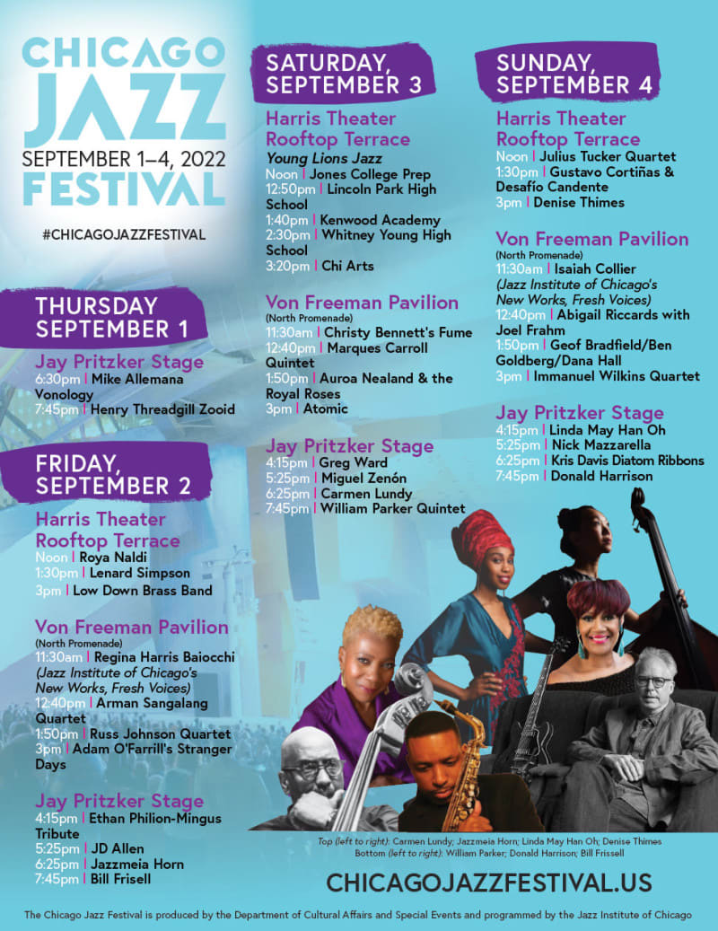 Chicago Jazz Festival 2024 Lineup List - alysia leslie