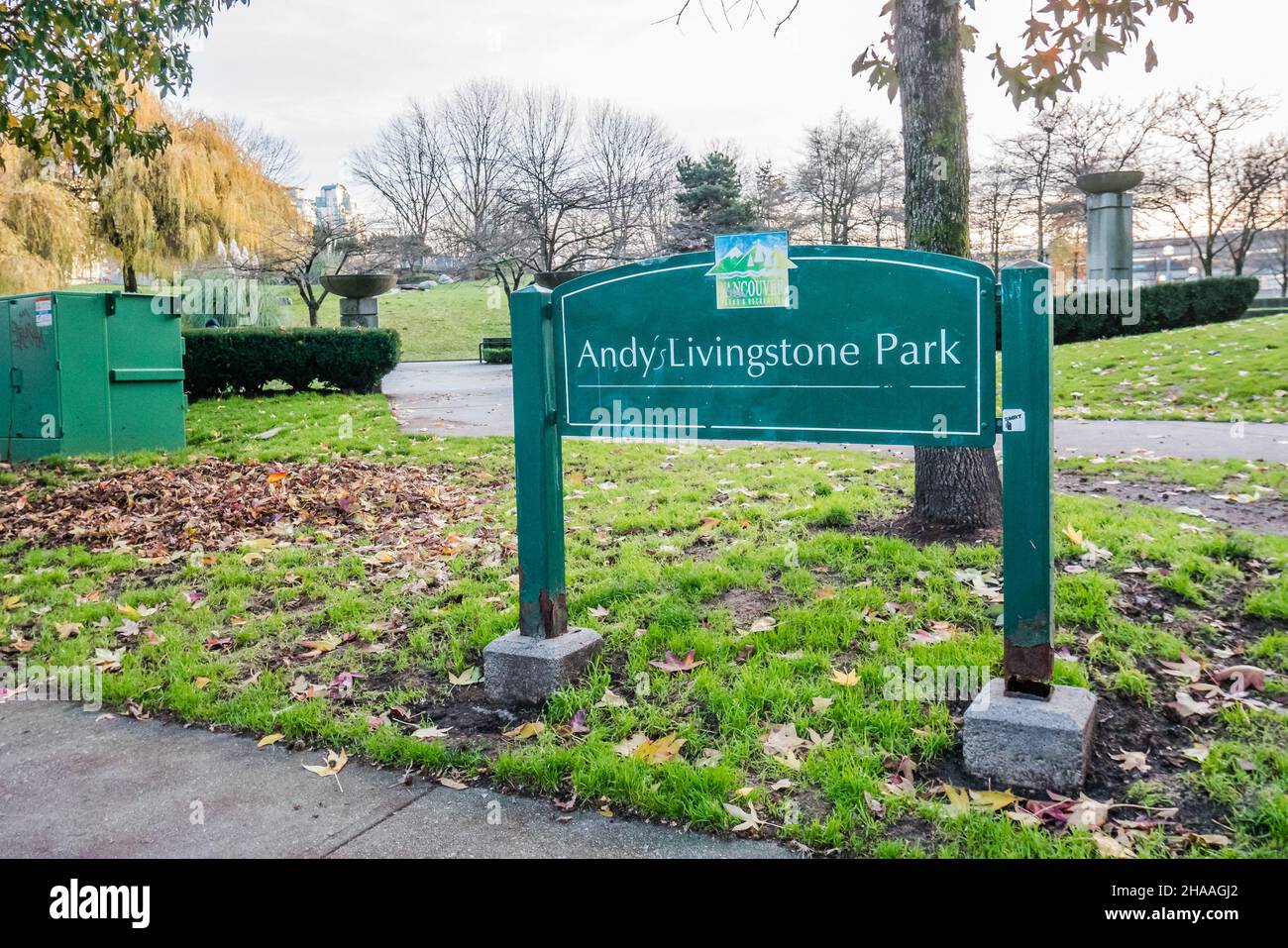 andy livingstone park is an urban park in vancouver bc canada Stock ...