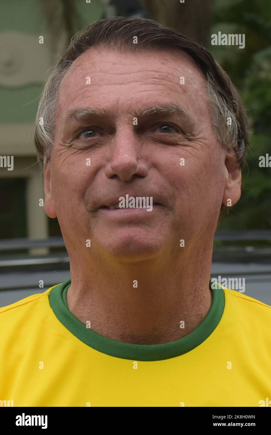 Jair Messias Bolsonaro, current president of Brazil and re-election ...