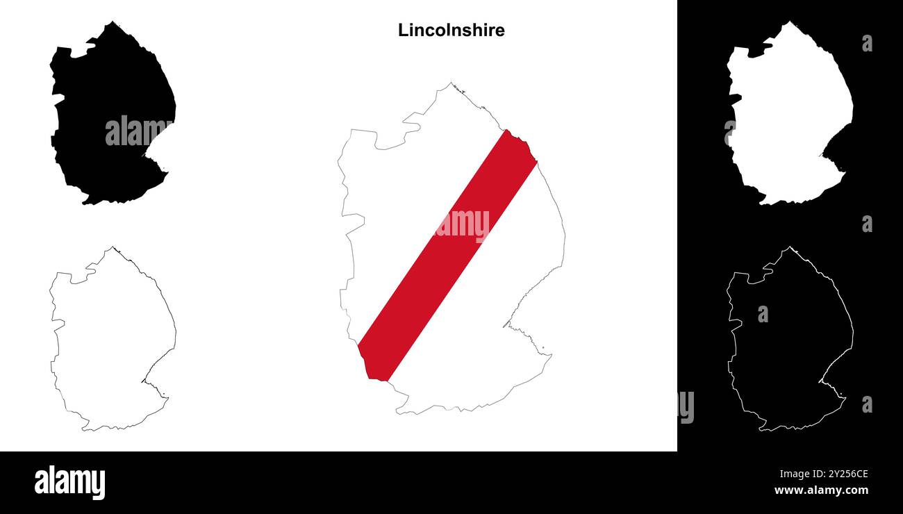 Blank lincolnshire map hi-res stock photography and images - Alamy